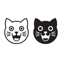 Cat elegant duo icons