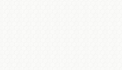 Minimal white hexagonal geometric pattern forming sleek seamless background, perfect for digital design and print applications