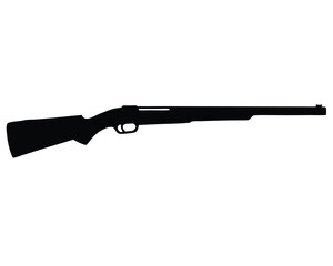 Shotgun silhouette vector isolated on white background 