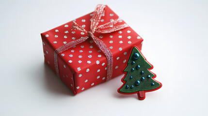 Obraz premium Minimalist style Christmas,Christmas, decoration, Christmas tree,holiday, xmas,winter, decorations,celebration, presents,gift, Santa Claus,ornaments,december,seasonal,art,happy,new year