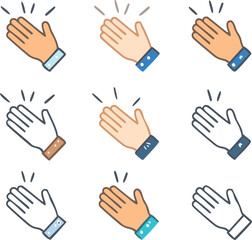 set of hand gestures