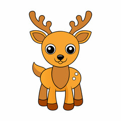 Animal reindeer silhouette vector illustrator 