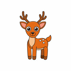 Animal reindeer silhouette vector illustrator 