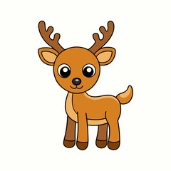 Animal reindeer silhouette vector illustrator 