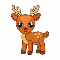 Animal reindeer silhouette vector illustrator 