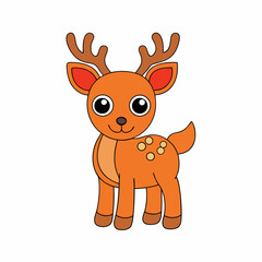 Animal reindeer silhouette vector illustrator 
