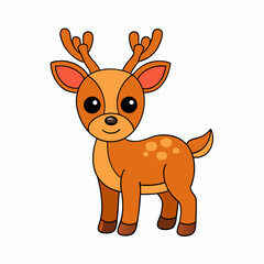 Animal reindeer silhouette vector illustrator 
