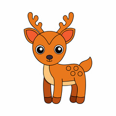 Animal reindeer silhouette vector illustrator 