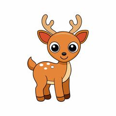 Animal reindeer silhouette vector illustrator 