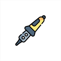 vector illustration of a knife