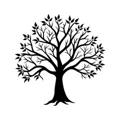 Tree Branch Silhouette vector illustration