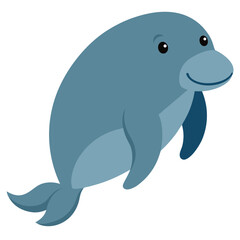 Obraz premium dolphin isolated on white