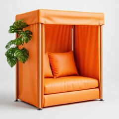 Stylish outdoor seating area design modern living space furniture bright and cozy interior view comfort and style