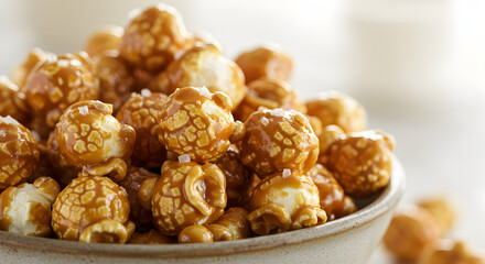 Irresistible Caramel Popcorn Delight Perfect For Snacking Time And Movie Night