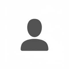 Gender-Neutral Minimalist User Profile Icon