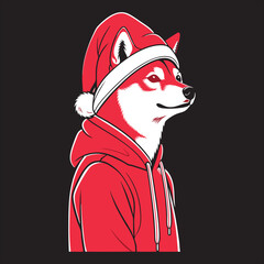 santa claus with a bag