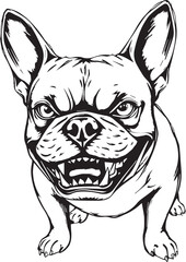 French bulldog. Vector illustration	