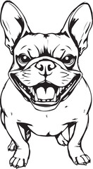 French bulldog. Vector illustration	