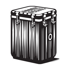 Cajón silhouette, the rhythm of Latin percussion – Cajón illustration – Cajón vector – Musical instrument silhouette

