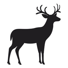 Fototapeta premium silhouette of a deer