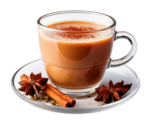 y Chai Tea, transparent background, isolated image, generative AI