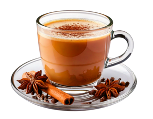 y Chai Tea, transparent background, isolated image, generative AI