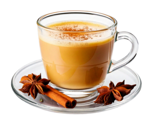 y Chai Tea, transparent background, isolated image, generative AI