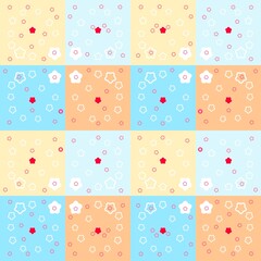 Pattern plaid background wallpaper illustration cute star