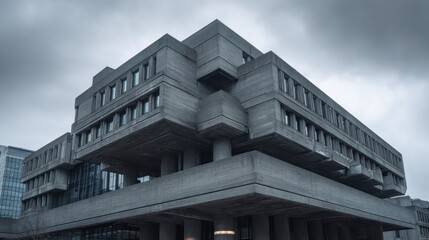 Obraz premium Modern concrete building