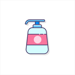plastic bottle of liquid soap