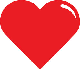 Heart vector illustration. Heart Shape Icon. love symbol isolated. 