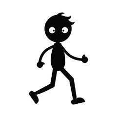 3d character running