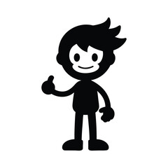 cartoon character of businessman