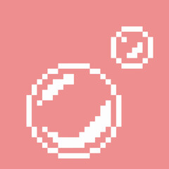soap bubbles in pixel art