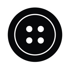 Button Stencil Icon Vector Illustration