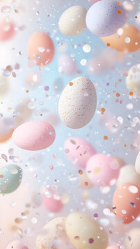 pink easter eggs