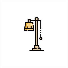 vector illustration of a microscope