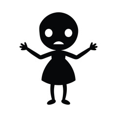 3d little human cartoon character  illustration