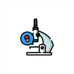 microscope isolated on white