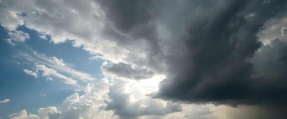 sun shining through the clouds in the sky