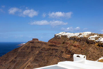Santorini - La vista sulle scogliere di Imerovigli