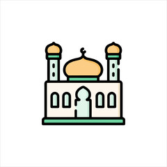 taj mahal vector illustration