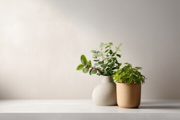 biophilic design focus with verdant indoor plants and natural elements