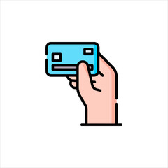 hand holding a camera