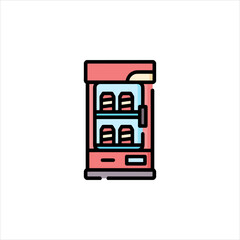 vector illustration of a slot machine