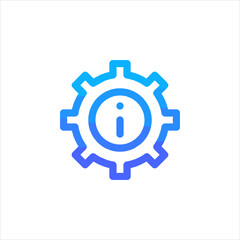 blue gear icon