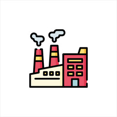 factory icon vector illustration