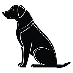 Dog Silhouette Minimalist dog vector shape