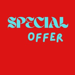 A red circular badge with a rough brushstroke edge and the words 