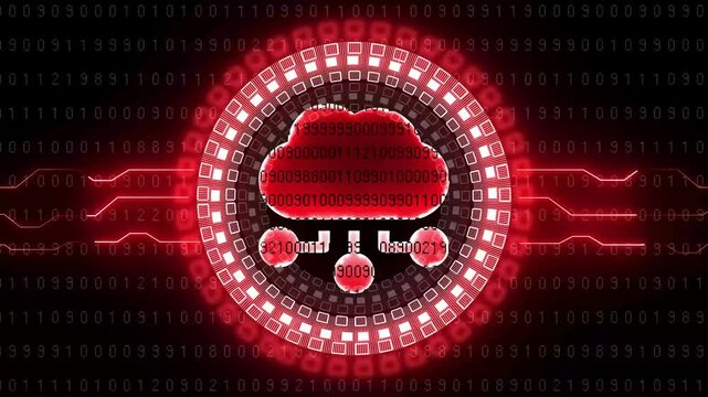 Cloud computing server mobile access storage symbol digital concept. Cyber technology and computer network .